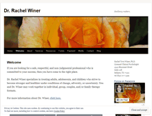 Tablet Screenshot of drrachelwiner.com